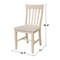International Concepts Set of 2 Cafe Chairs, Unfinished C-61P - alternate 7